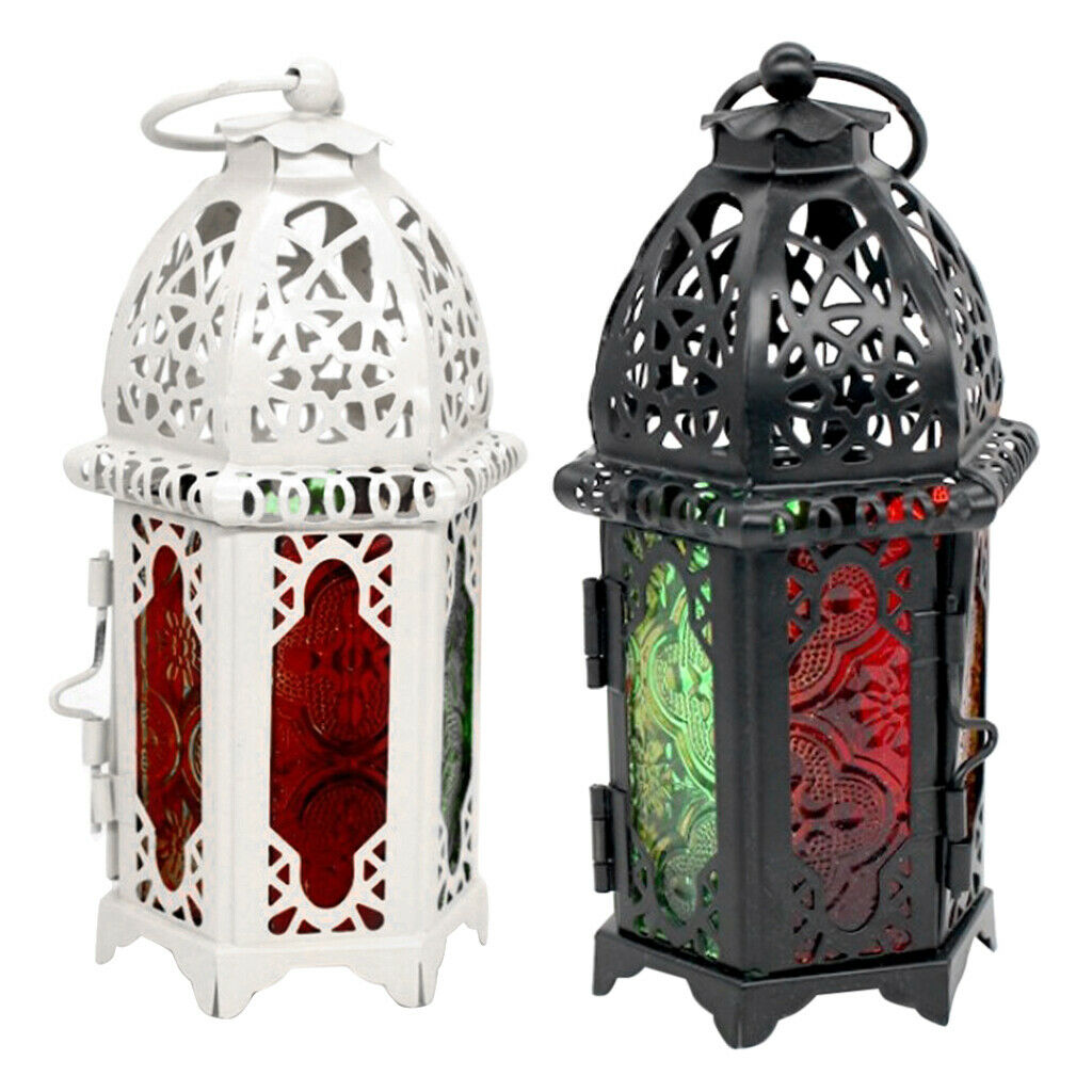 2Pack White Glass Lampshade Candle Holder Candlestick Lamp for Festival Holiday