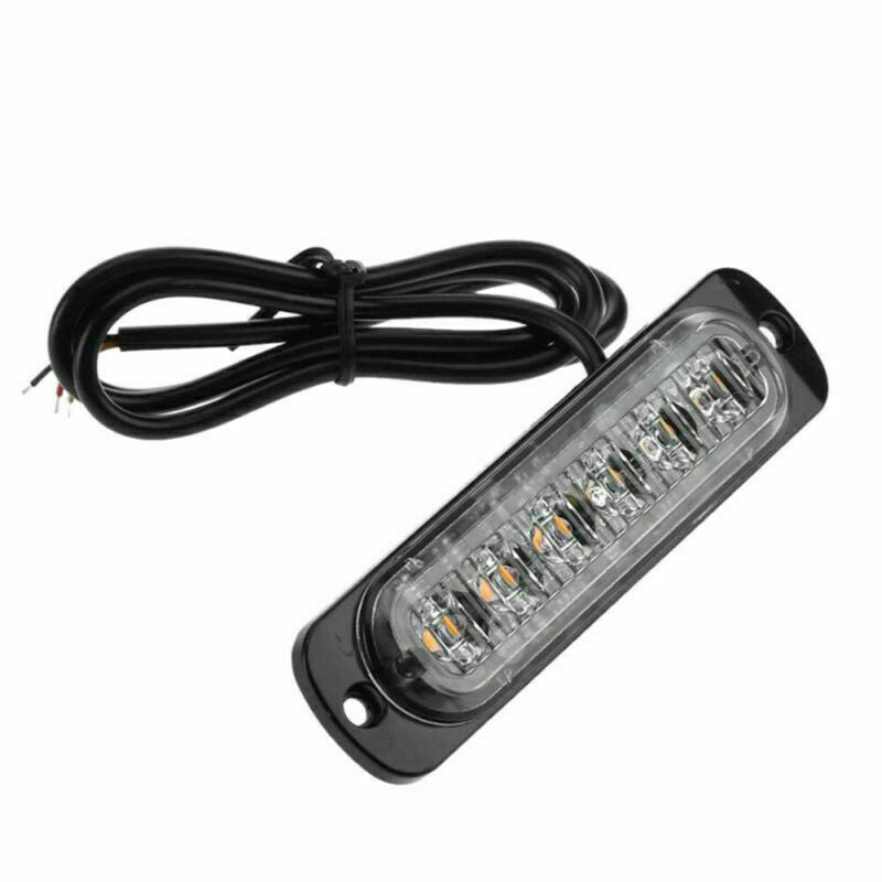 4Pcs Car Tow Truck Strobe 6 LED Light Emergency Hazard Flashing Warning Lights