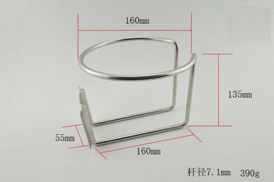 Stainless Cup Thermos rack Ring Marine Boat Car Truck Camper RV Universal