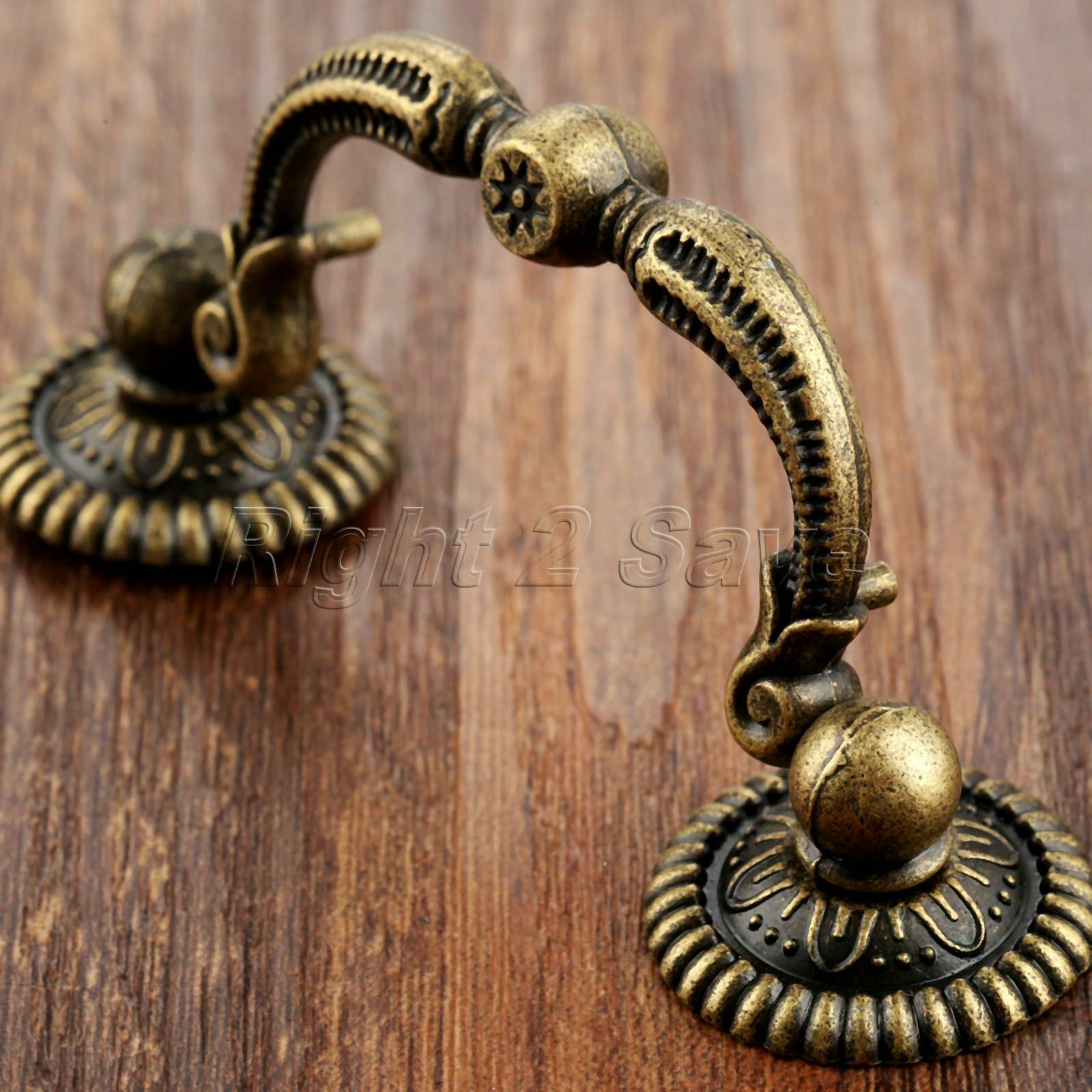 European Style Door Handle Retro Jewelry Box Drawer Pulls Furniture Cabinet Knob
