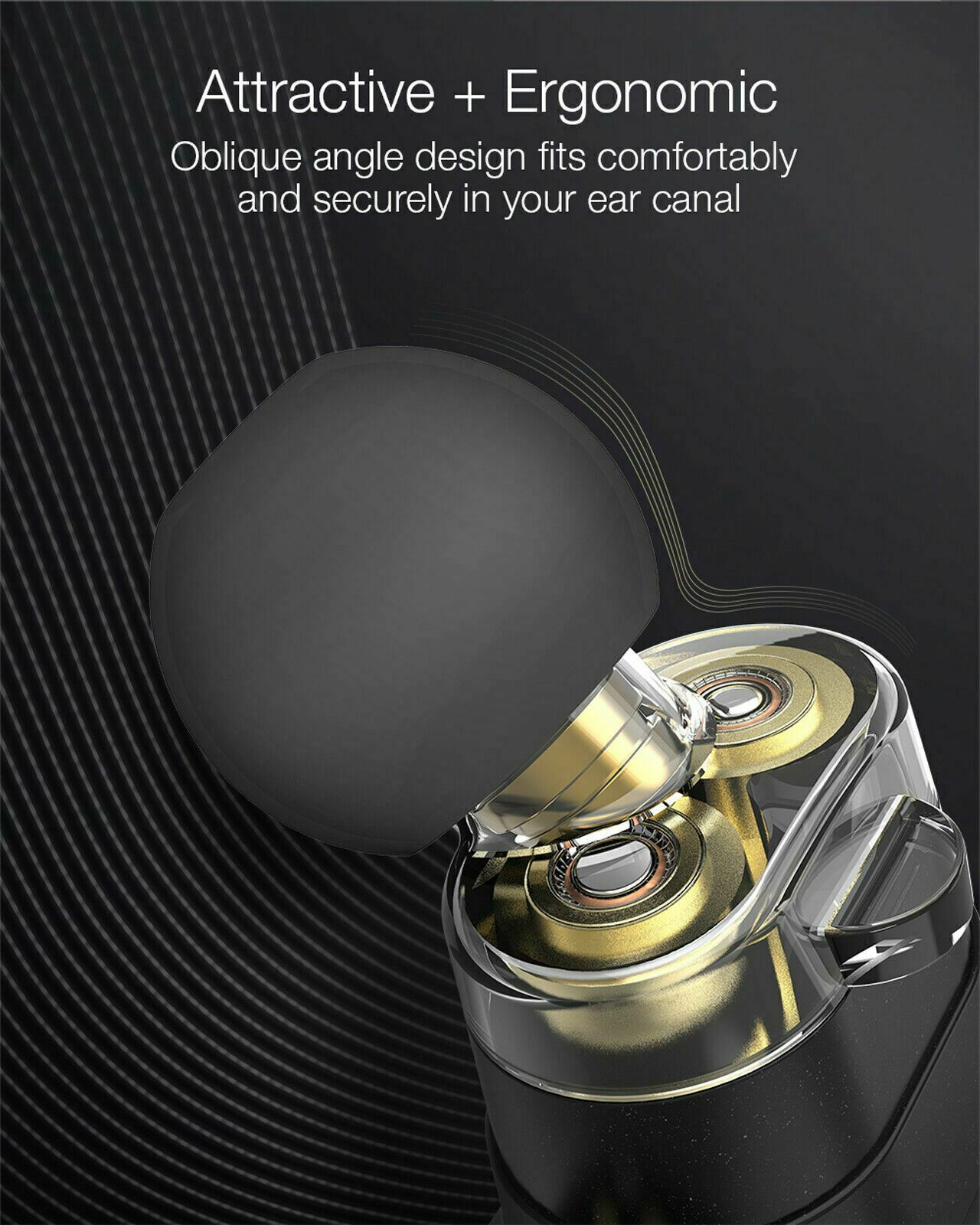 Blitzwolf Wireless Bluetooth 5.0 Stereo Bass Earphone Earbud + Charger with Mic