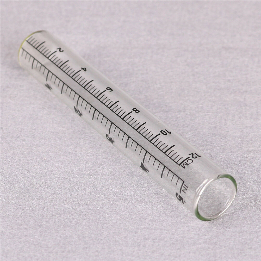 22*140mm Glass Rain Gauge Replacement Tube Outdoor Home Garden Yard Suppl.l8