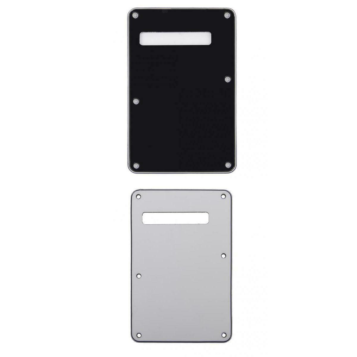 2pcs White+Black 3-Ply Tremolo Cover Backplate Back Plate for Electric Guitar