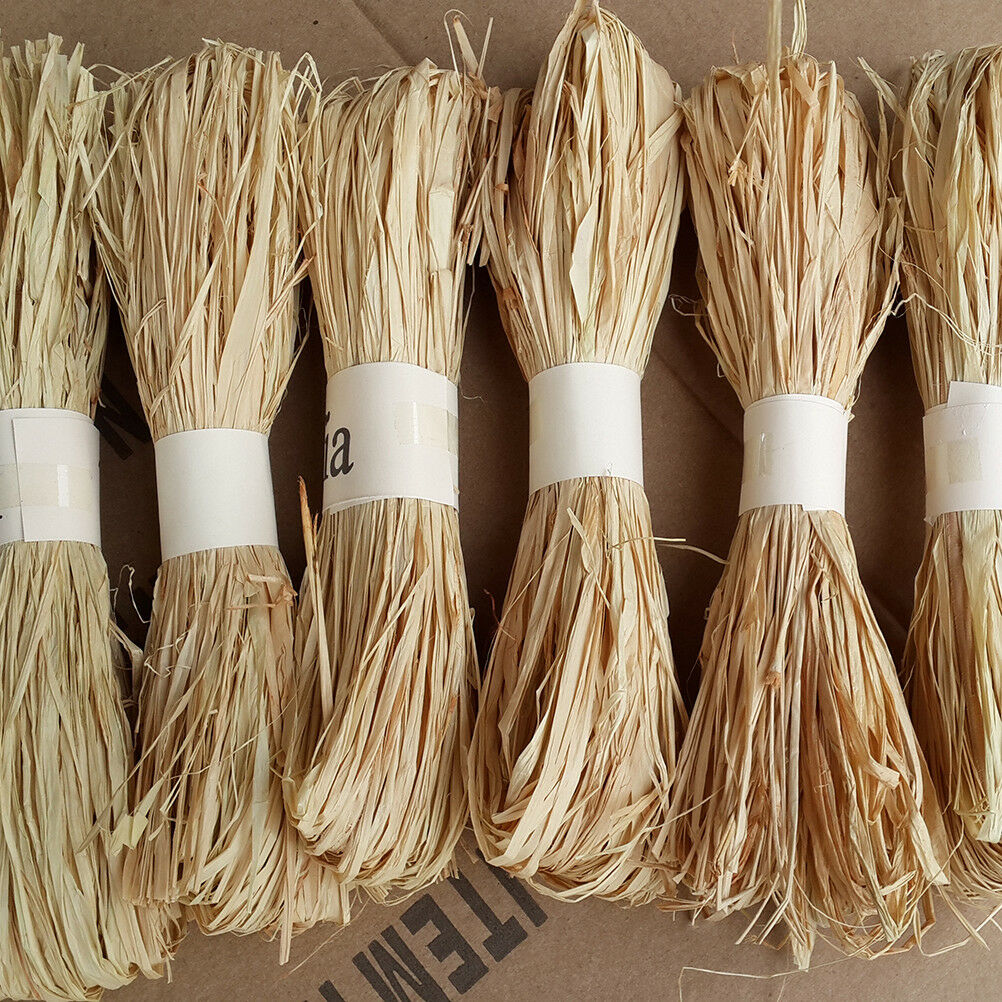1 bundle raffia natural reed tying craft ribbon paper twine 30g  W eHSJCA
