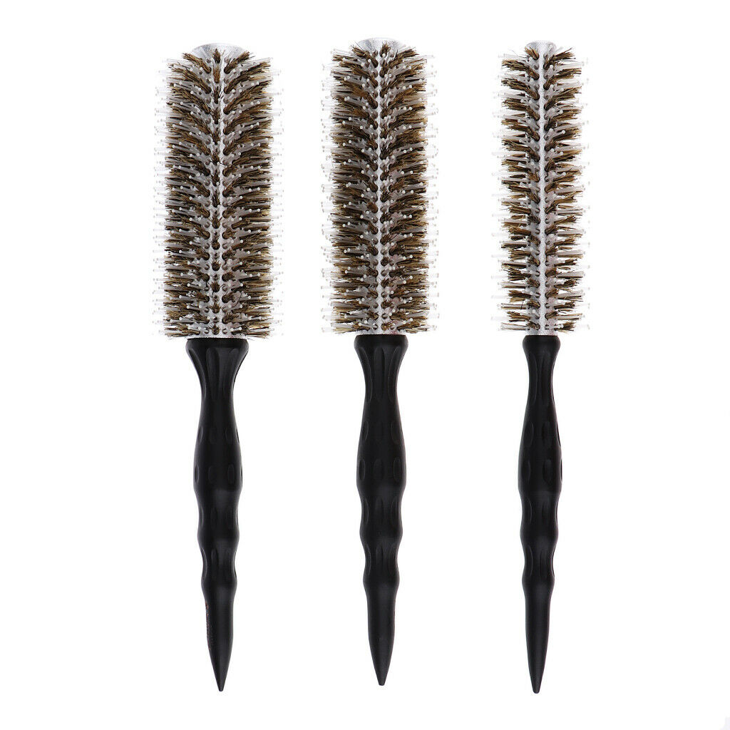 Bristle Round Styling Hair Brush Hair Blow Dryer & Curling Roll Hairbrush L