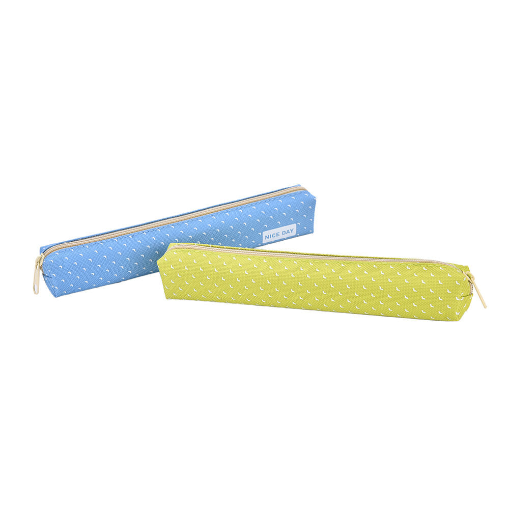 Candy Color Pencil Case Dot  Pen Bag Stationery Pouch Office School Supplies TH