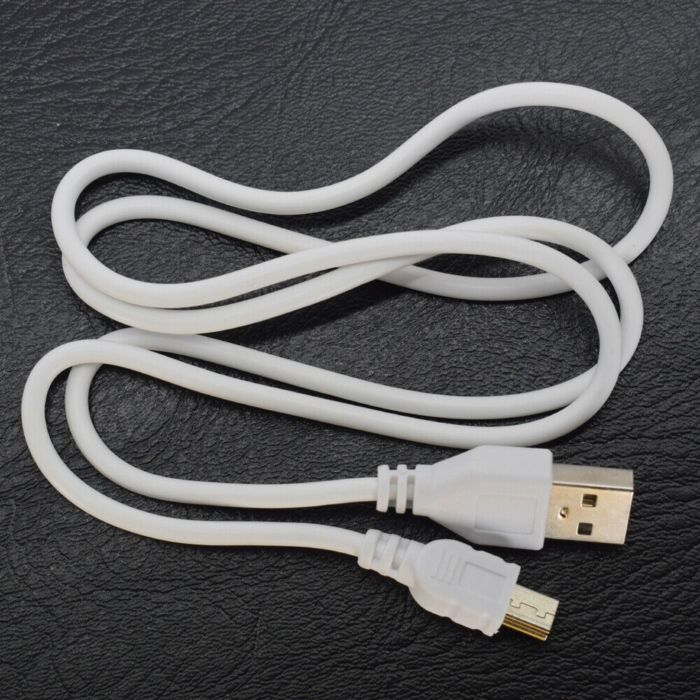 10pcs USB 2.0 A male to USB mini B 5pin Male Charge Cable 0.7M/70cm White