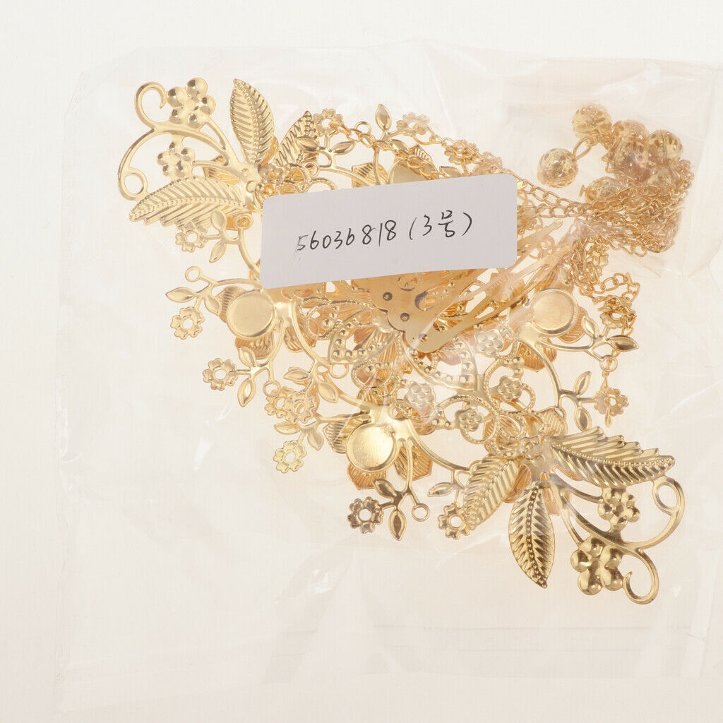 Chinese Cheongsam Dress Bridal Wedding Crown Hair Head Accessory 15x7cm