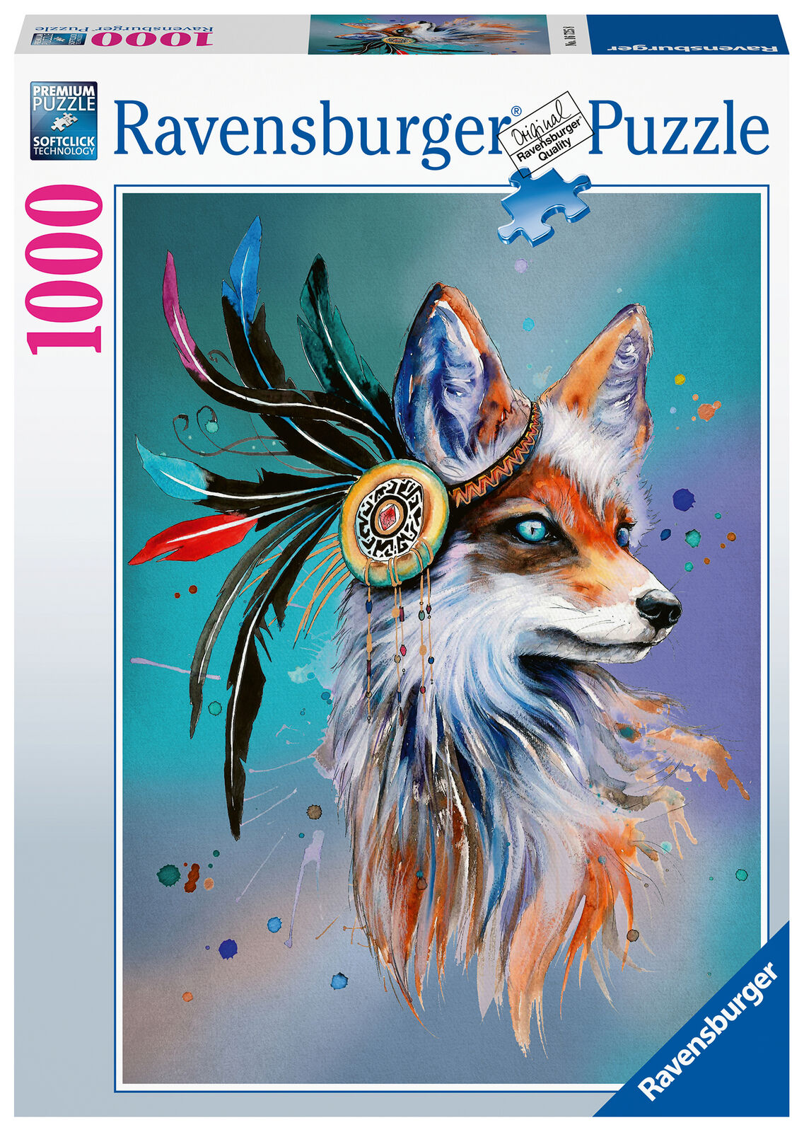 16725 Ravensburger Spirit Fox Jigsaw Puzzle includes 1000 Pieces Age 12 Years+