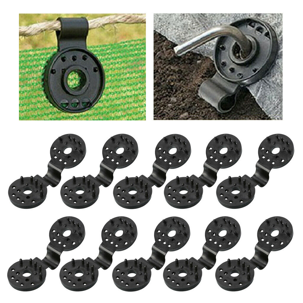 10Pcs Sunshade Net Clips Tools Greenhouse Cloth Clips Grommet Film Fixing