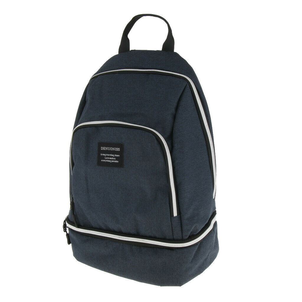 Outdoor Insulated Backpack Cooler Camping Travel Lunch Bag Storage Pouch Blue