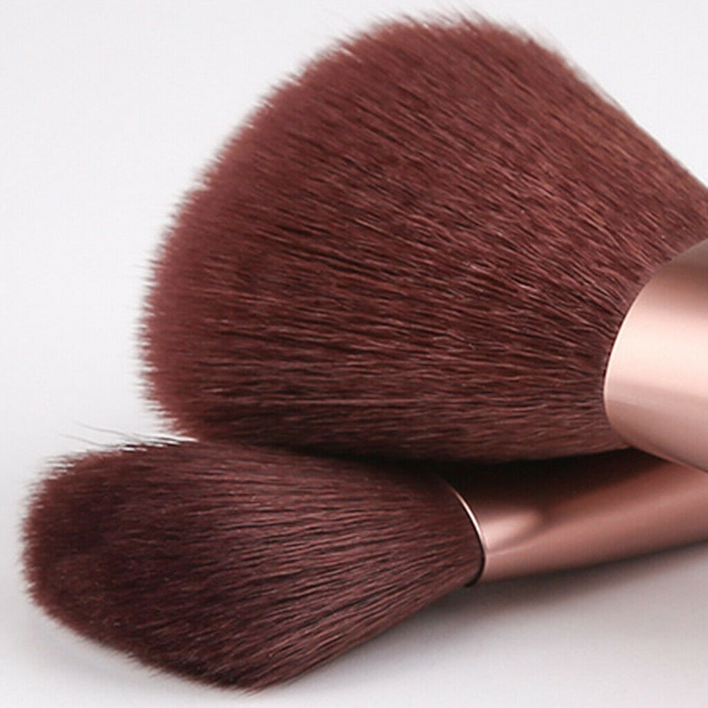 15pcs Makeup Brushes Set Foundation Eyeshadow Fan Brush w/ Wooden Handle