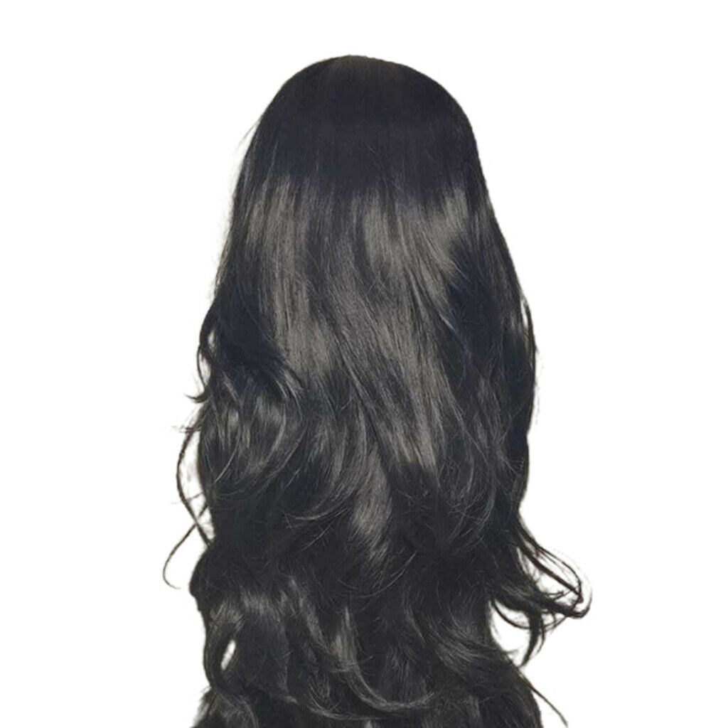 Long Full Wavy Front Wig Curly Wigs for White Black Women Synthetic Long Curly