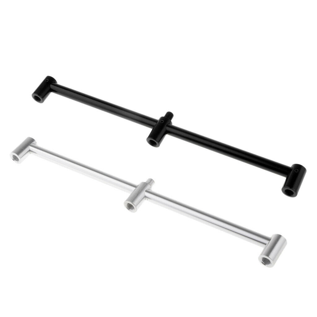Carp Fishing Buzz Bar Fishing Rod Pod Holder Buzzer Bar for 3 Rods Black