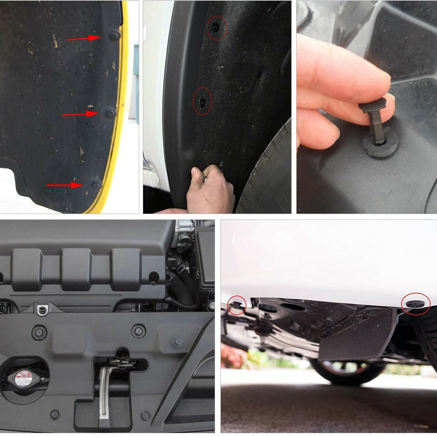 240 Pcs Auto Retainer Clips Car Fasteners Kit Set Push Pin Plastic Rivets bumper