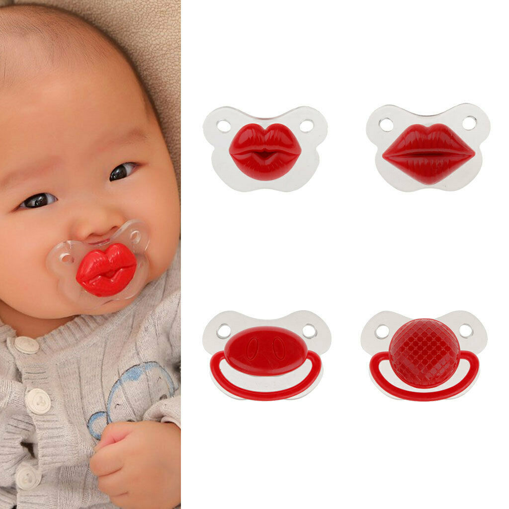 Fun Soft Silicone Baby Pacifiers Shoother Nipple Small Lips