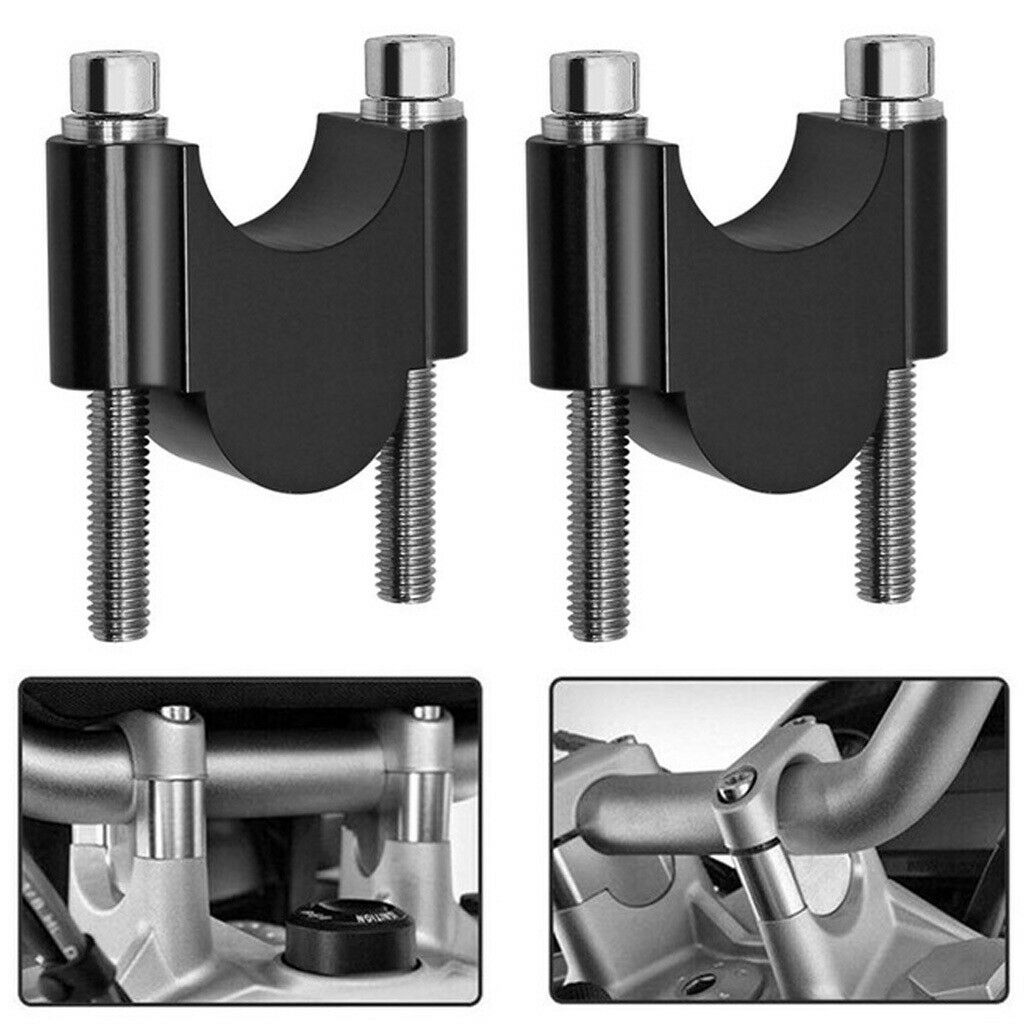 1 Pair Universal Motorcycle Dirt Bike ATV Handlebar Riser Bracket 28mm
