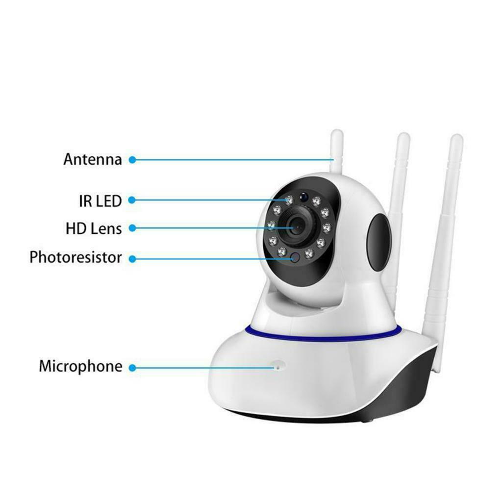 720P HD Smart Home Security IP Camera Wi-Fi Wireless CCTV IR Night Baby Monitor