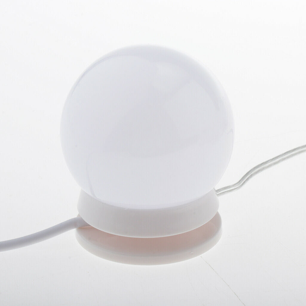 Vanity Lights Dimmable Dressing Mirror Lighting Bulbs Lamp USB Adapter White