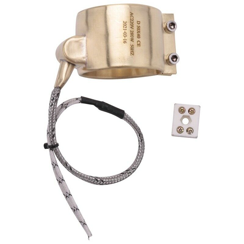 220V 280W 50 x 40mm Brass Nozzle Belt Heating elements for Injection Molding MR9