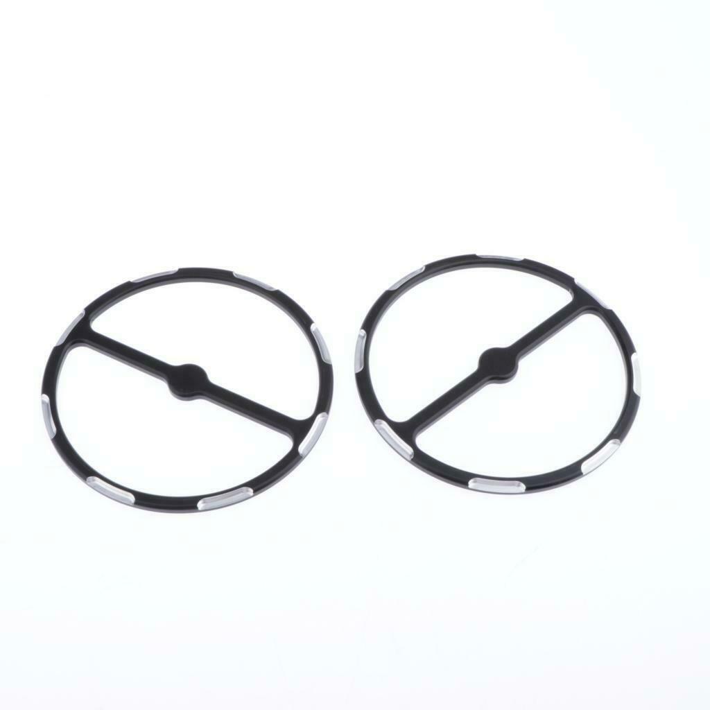 For  Street Electra Road Glide Motorcycle Black Ring Cover 1 Pair