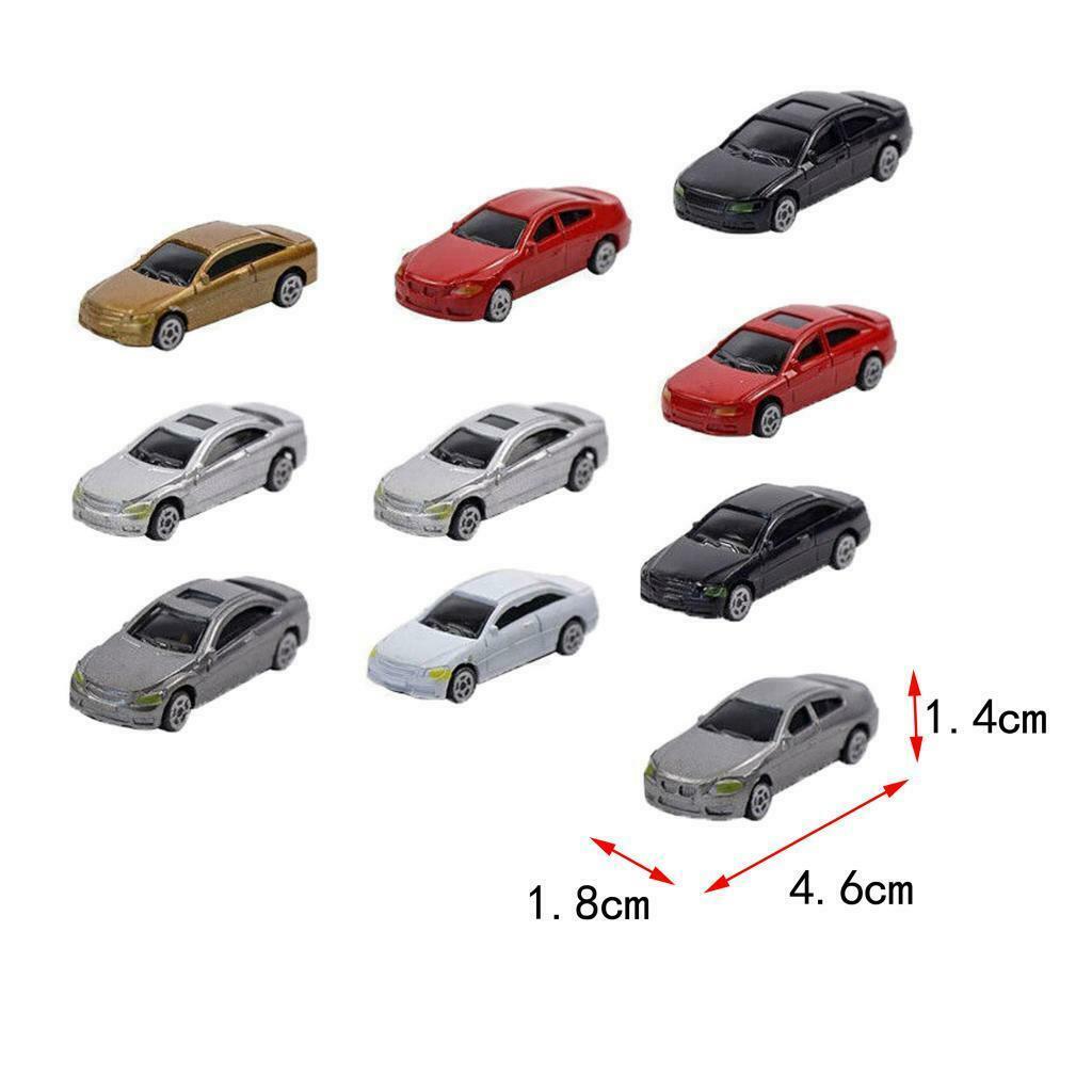 30 Pieces HO Gauge Vehicle Car 1/87 Mini Parking Sandtable Layout Scenery