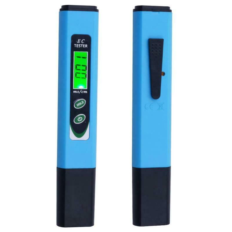 Digital Water Quality Measurement Tool Ec Meter Backlight Conductivity Tester