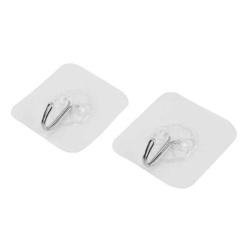Strong Transparent Suction Cup Sucker Wall Hooks Hanger for Kitchen Bathroom HT3