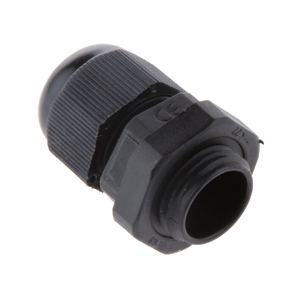 10PCS PG9 Black Plastic IP68 Waterproof Cable Gland Connector 4-8mm