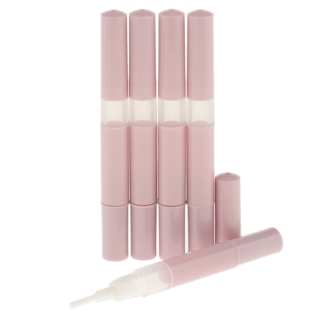 5pcs 3ml Empty Mascara Vials Eyelash Growth Bottle Liquid Tube Lip Gloss Pen