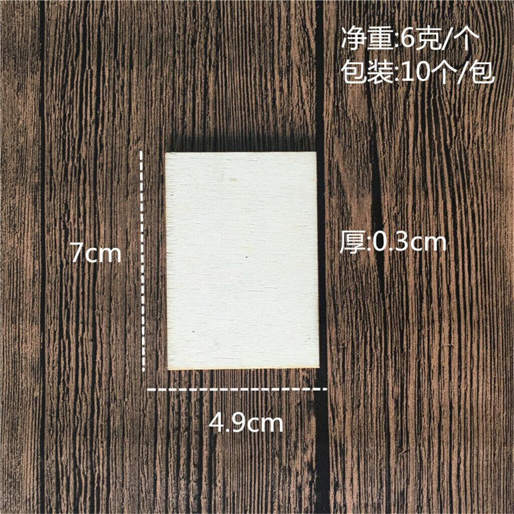 120PCS BLANK PLYWOOD WOOD BUSINESS CARD WOODEN NAME CARD UNFINISHED WOOD PLAQUE