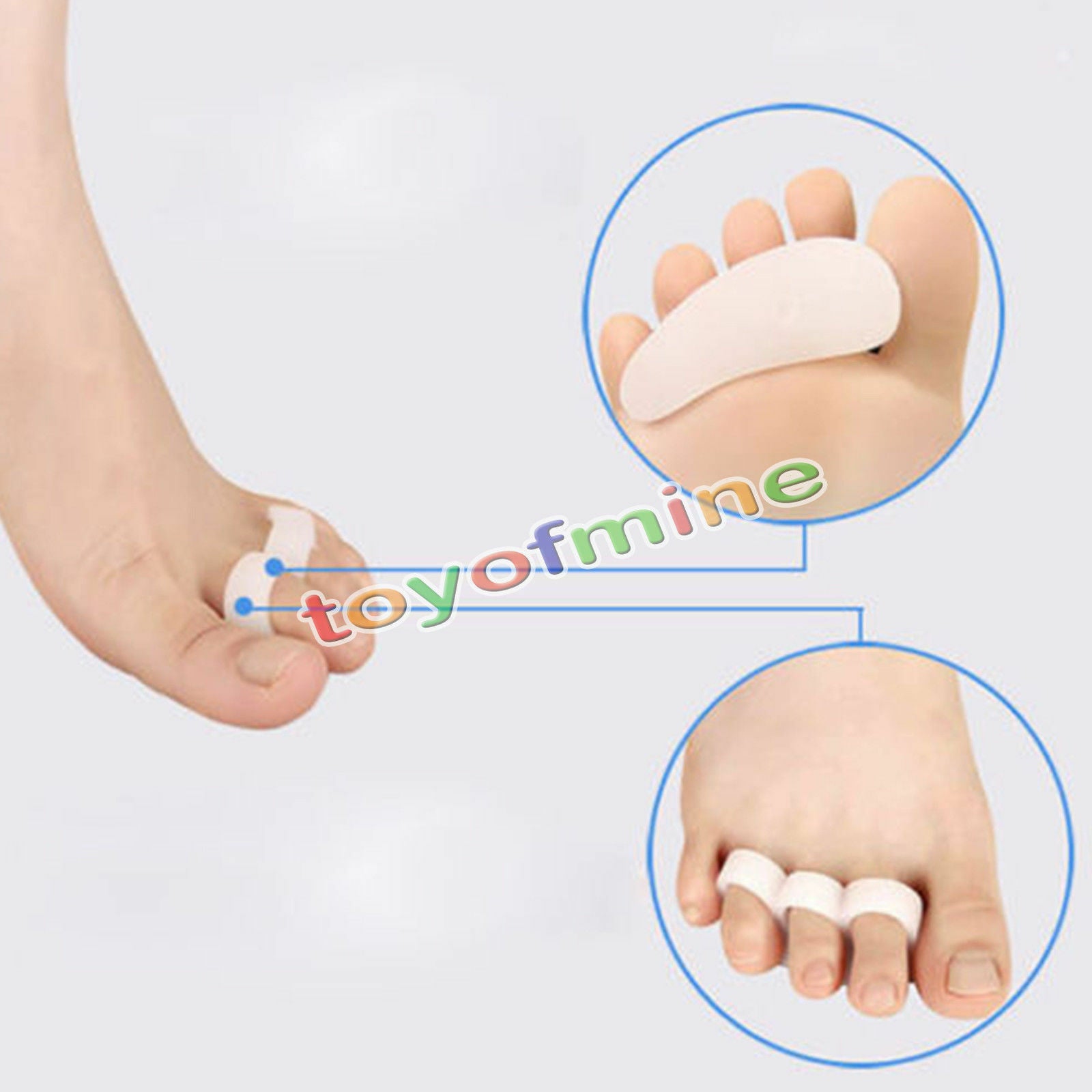 Paire Gel Souple SÃ©parateur Marteau Orteil Griffe Maillet Lisseur Pieds Pain