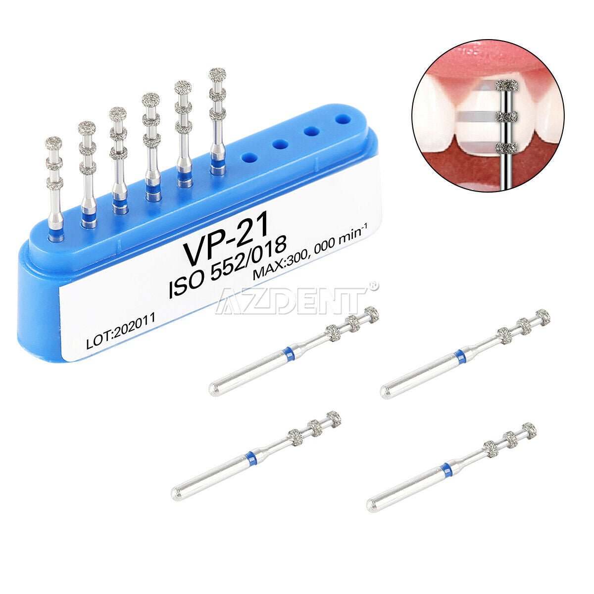 20XDental FG Diamond Burs VP-21 FG 1.6mm 834 Medium Depth Marking Cutter