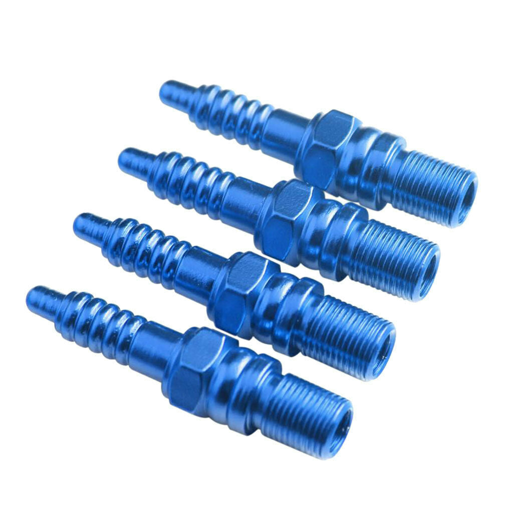4Pcs Aluminum Alloy Car Wheel Tire Air Valve Stem Cover Caps Universal Blue