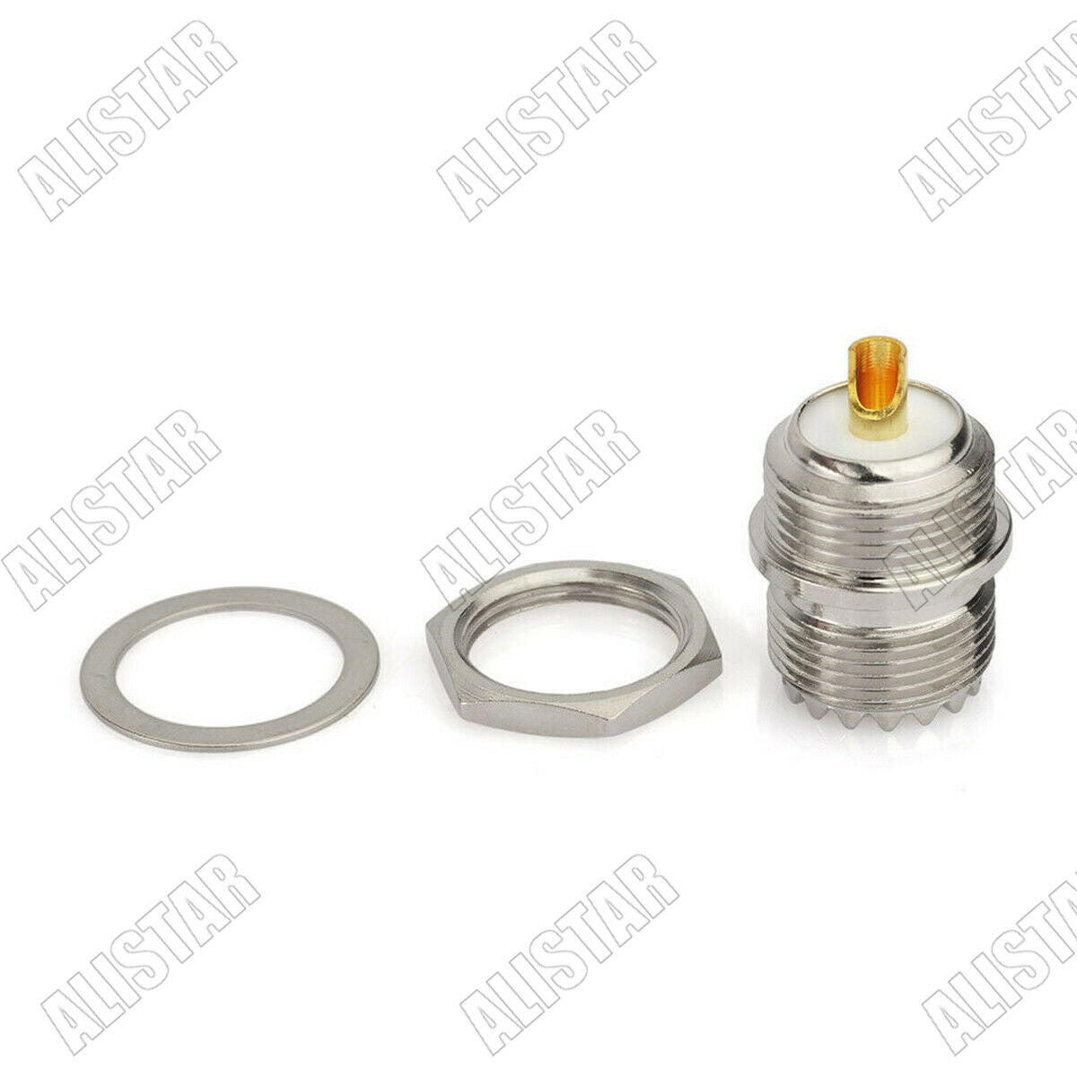 20Pcs UHF SO239 Female Jack Bulkhead Nut Solder Cup Handle Deck Clip Connector
