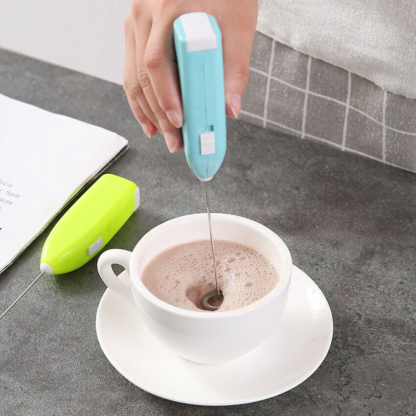 Mini Electric Coffee Blender Handheld Eggbeater Stainless Steel Milk Milker