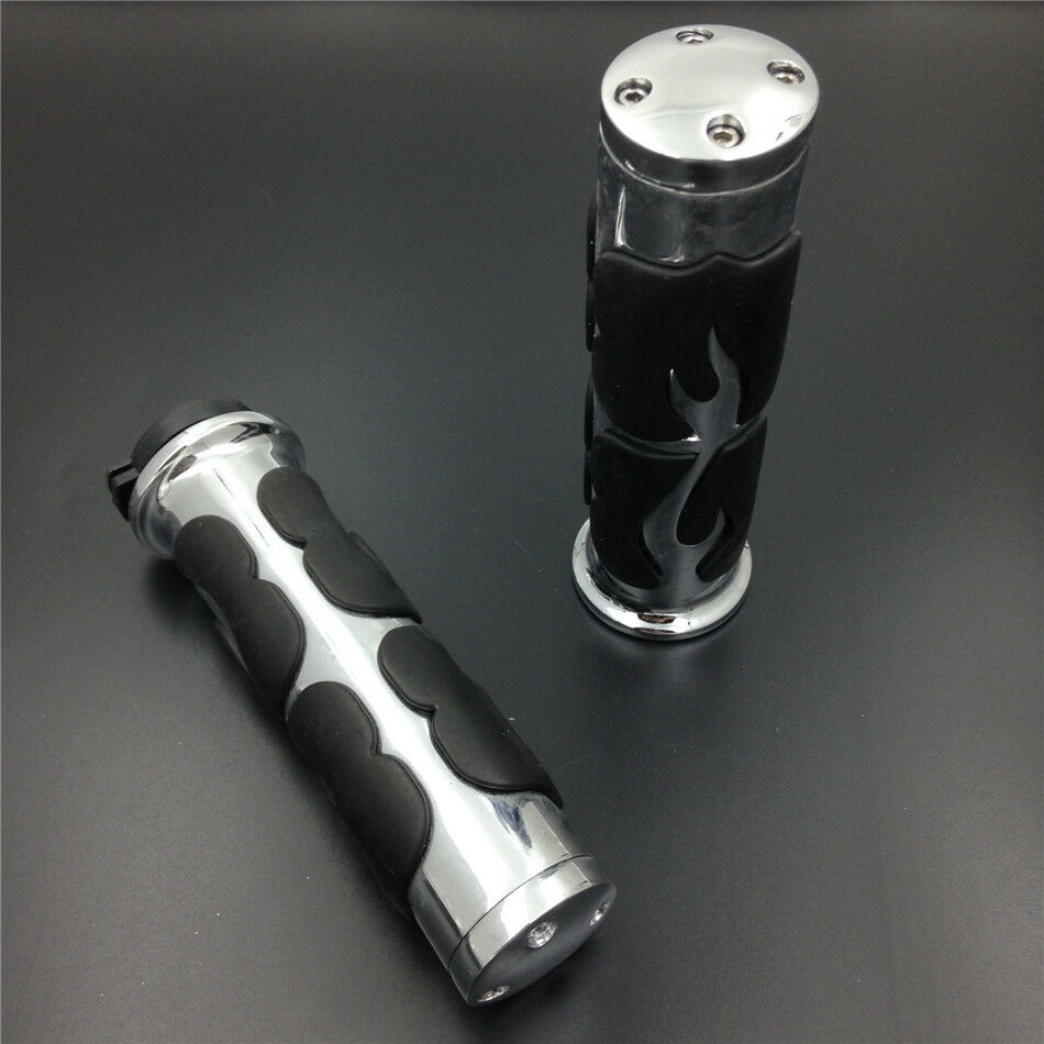 Motorcycle Custom Hand Grips 1" Handlebar fit for Harly XL Sportster 1200 CHROM