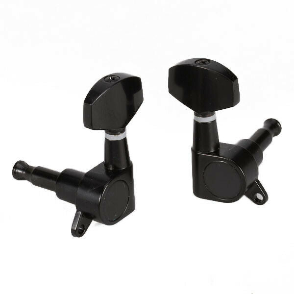 Set Acoustic Guitar Bridge Pins Saddle Nut+Tuning Pegs Tuner Machine Heads 3L 3R