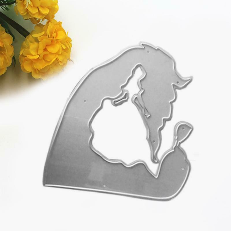 Bridal Rose Metal Cutting Die Stencil DIY Scrapbooking Album Paper Card Template