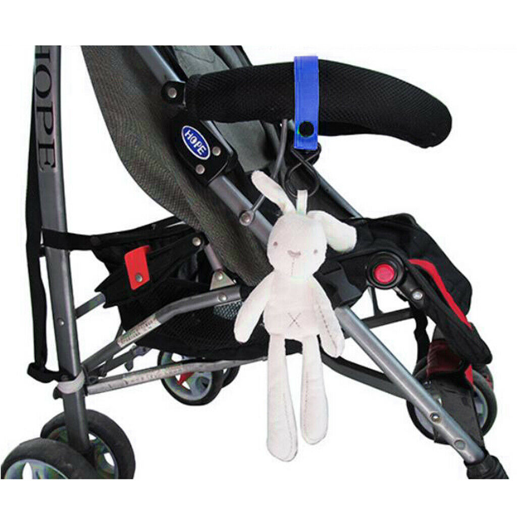 Buggy Pram Pushchair Clip Hook Loop Shopping Bag Carrier Holder Royal Blue