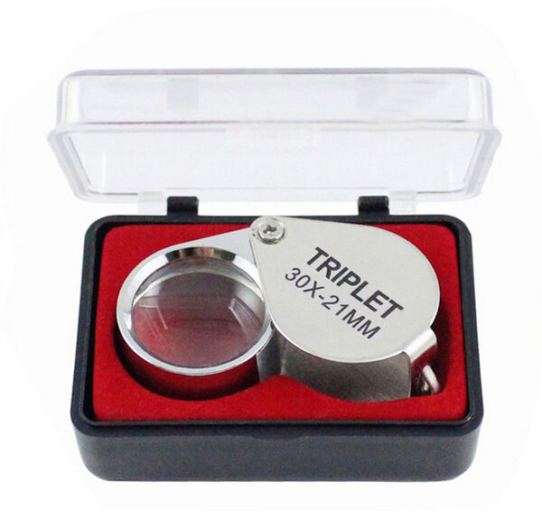 Portable Jewellers Pocket Lens 30X 21mm Loupe Magnifying Eye Glass Magnifi.l8