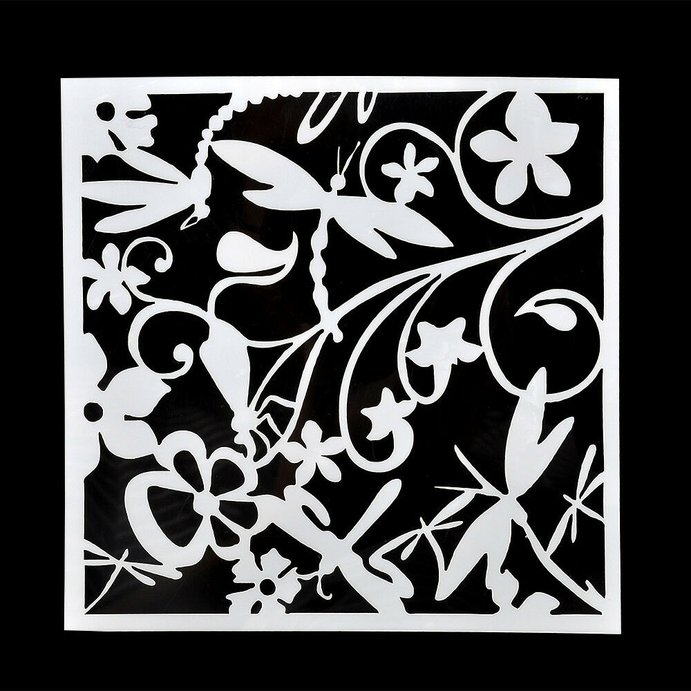 13PCS Embossing Template Scrapbooking Walls Painting Layering Stencils HOT