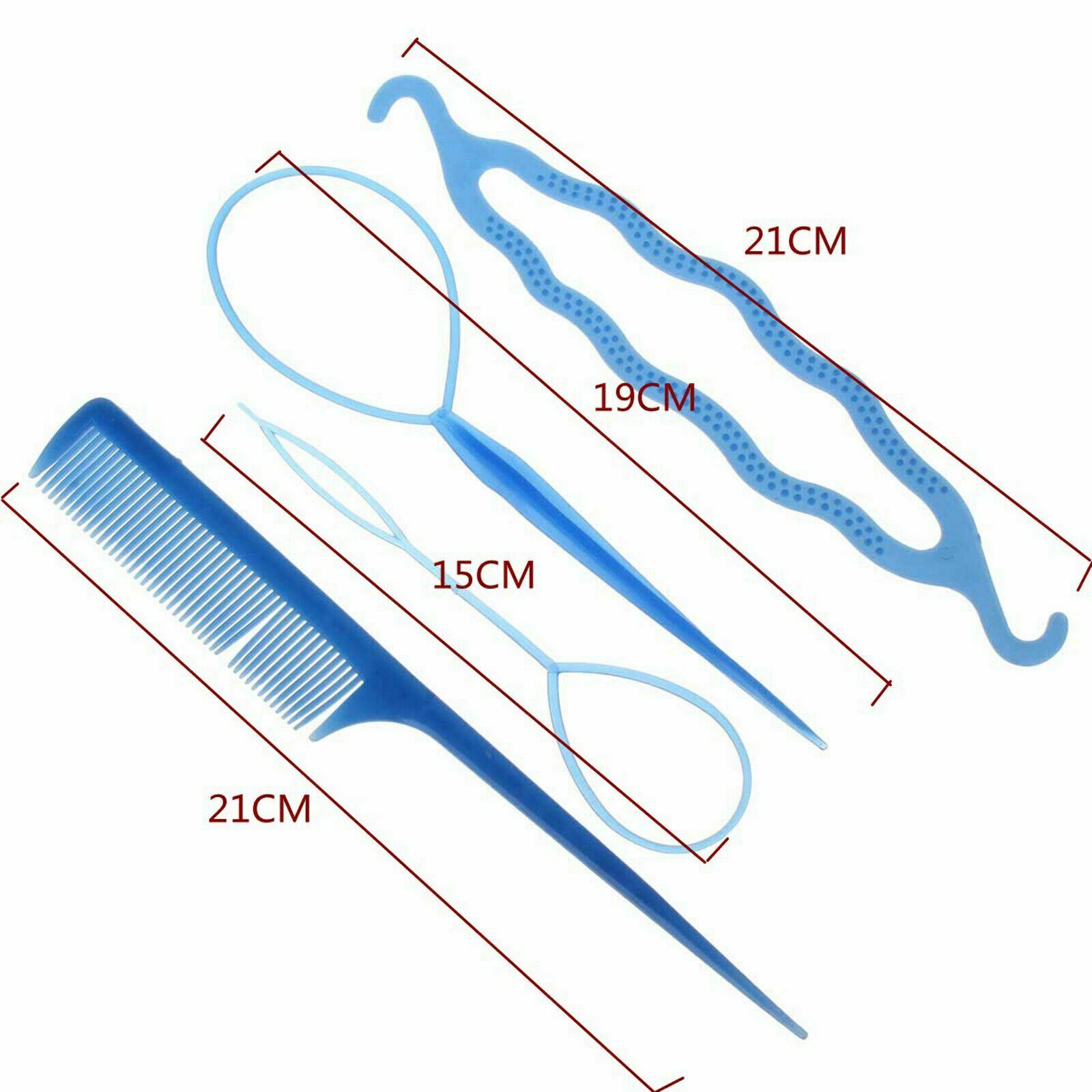 Women Hair Twist Styling Clip Stick Band Comb Donut Bun Maker Accessories Tool