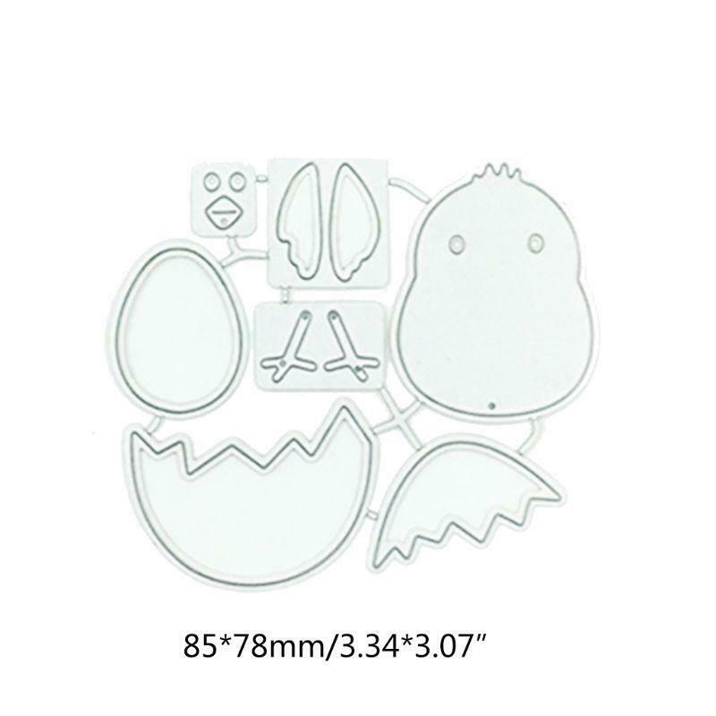 Cute Easter Broken Chick DIY Metal Cutting Dies Stencil Scrapbooking Album Craft