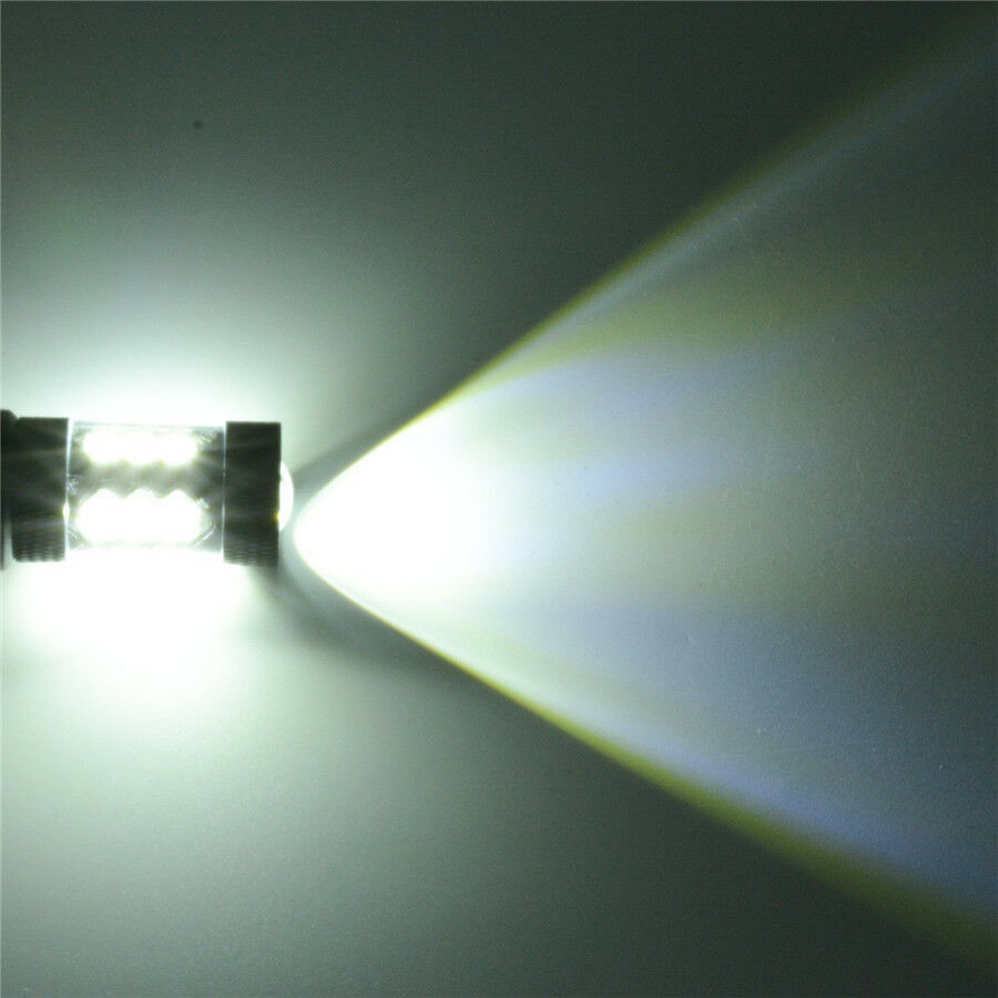 2Pcs 80W High Power 16 LED SMD P15D Motorcycle Headlight DRL Fog Light Lamp Bulb