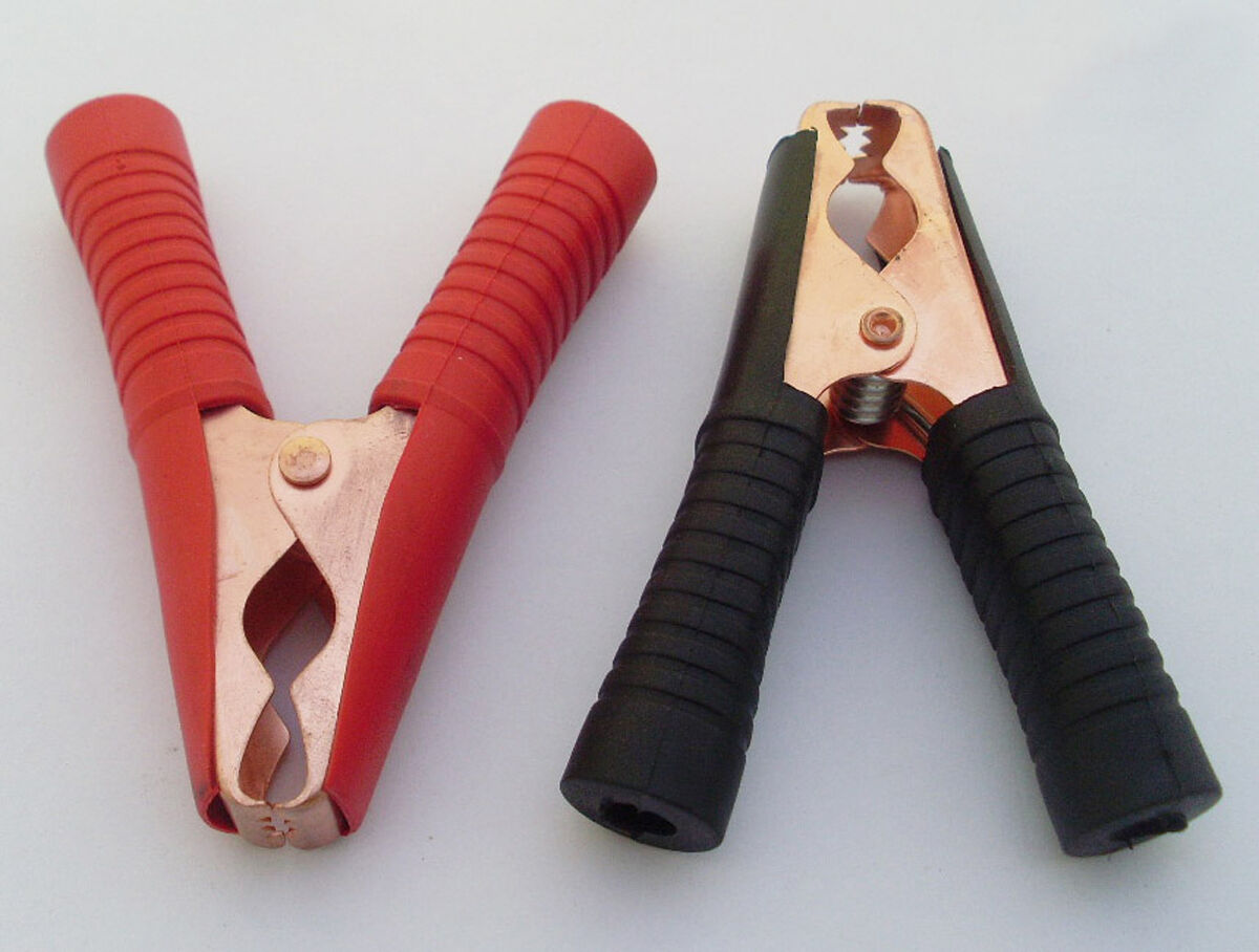 6 pcs Car Battery Clip Insulated Clamp 90mm 100A R&B