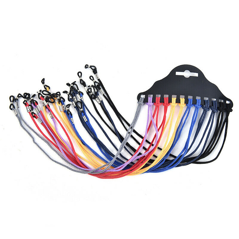 12pcs/Lot Multicolor Nylon Glasses String Cord Holder Sunglasses Neck Rope St XC