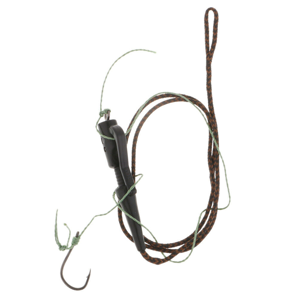 Carp Fishing Hair Rigs Braided Thread Fishing Hook Rolling Swivels 012