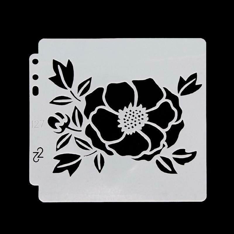 9pcs/set Flower DIY Layering Painting Stencils Templates Scrapbooking Embossing