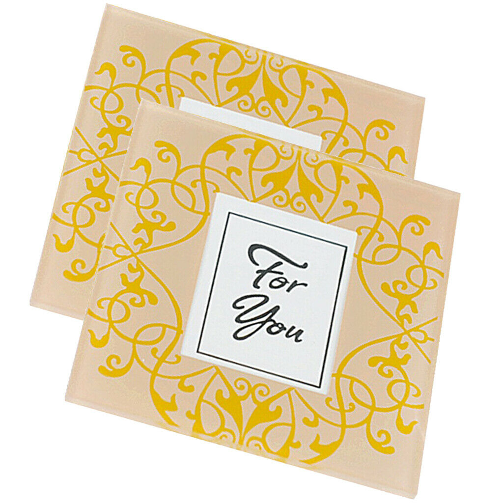 Picture Frame Glass Coasters, Wedding Favors Set of 2